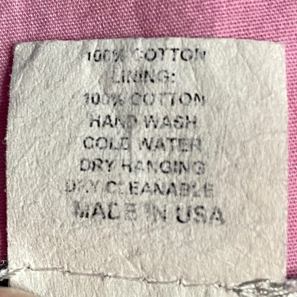 Lapis A-Line Pink Skirt with Whimsical Purse Pattern Full and Lined Size Large - Picture 8 of 11